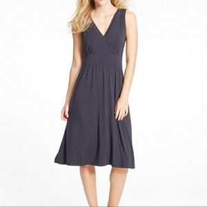 LL Bean summer knit faux wrap dress XS PET